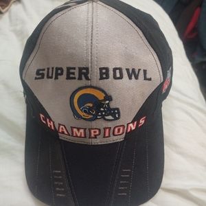Vintage St. Louis Rams Super Bowl Champions Locker Room Hat Cap 2000 NFL